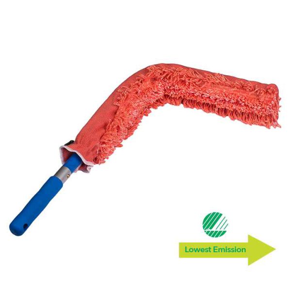 Interior Mop with Duster Red